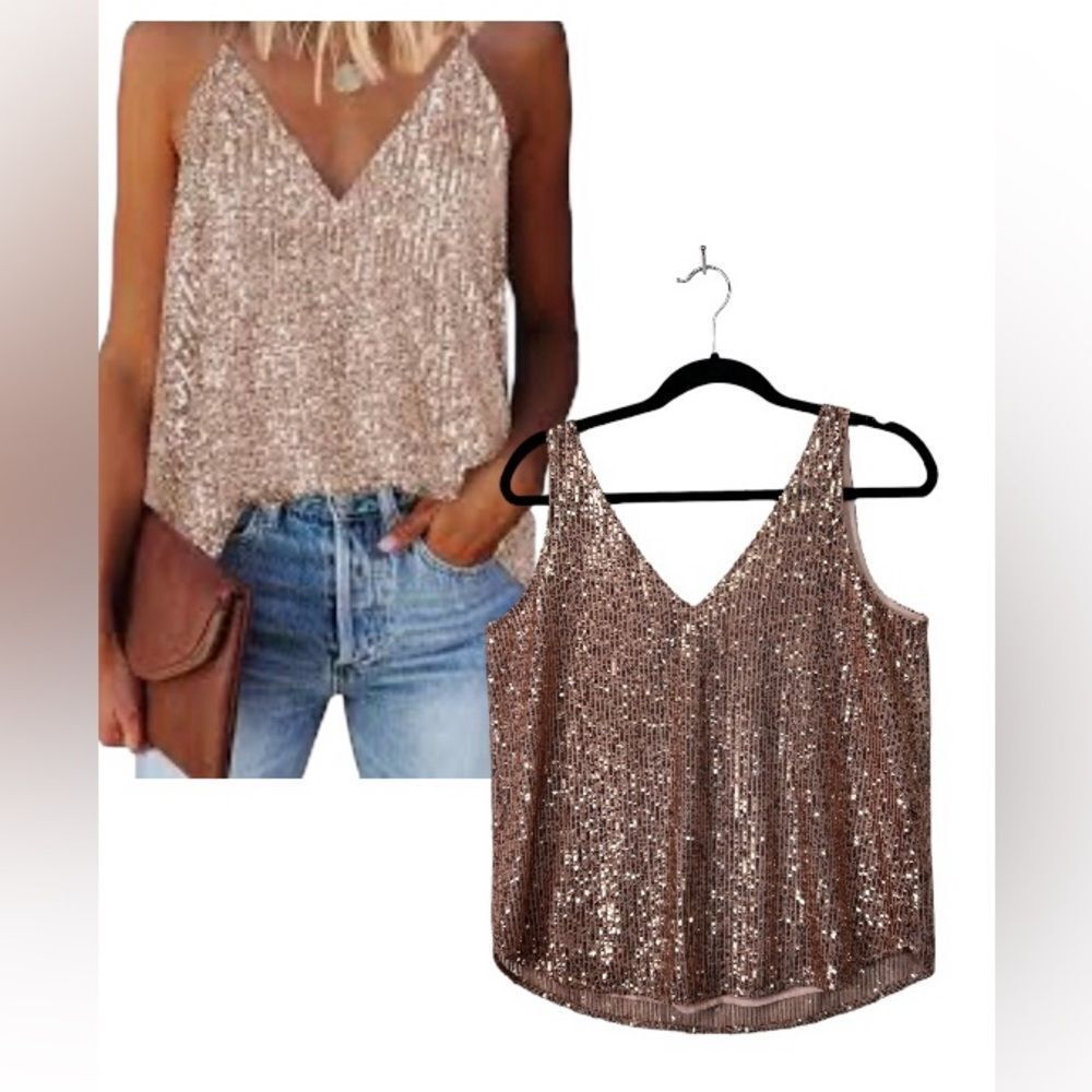 New!! Oversized fit small Pink sequin top from Loft NWT